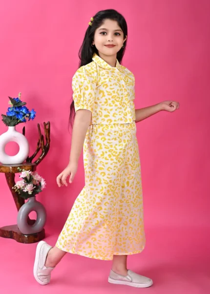 Elegant Yellow Palazzo Kurta Set